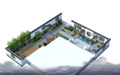 私家庭院設(shè)計(jì)作品《一》 自然與藝術(shù)的和諧共生